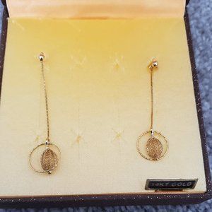 Caoduro 14kt gold dangle earrings